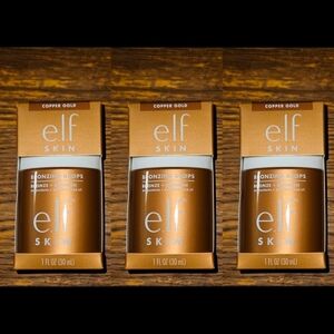 3 x Elf Skin Bronzing Drops In Copper Gold 1fl Oz BNIB
